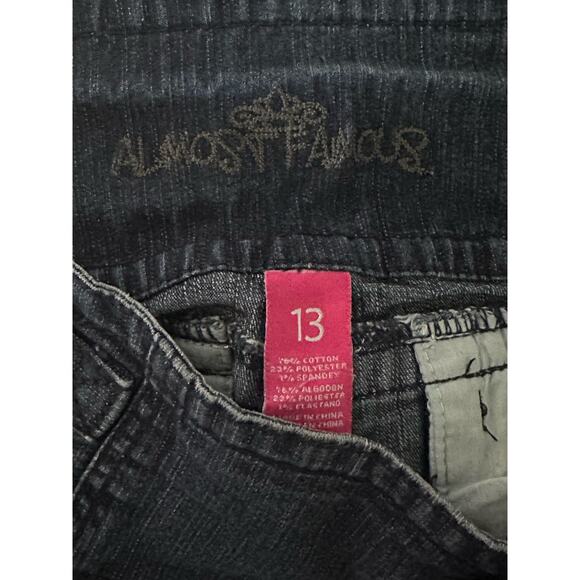 Almost Famous Jean Shorts - Size 13 - Color Dark Blue - Picture 6 of 7